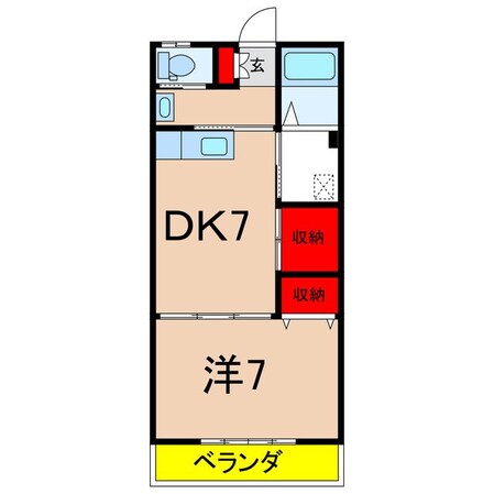 グリーンハイツN-1の物件間取画像